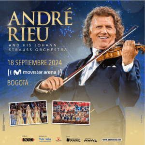 André Rieu anuncia su regreso a Bogotá
El público puede esperar ser transportado a un mundo de melodías encantadoras mientras André Rieu dirige su maravillosa orquesta Johann Strauss, su coro y muchos solistas internacionales en un repertorio que abarca desde obras maestras clásicas hasta valses, melodías de espectáculos y canciones de cine, ópera y música.
Rieu, uno de los músicos más populares del mundo, vendió 40 millones de álbumes y es conocido por sus actuaciones llenas de energía, románticas y alegres. Sus conciertos suelen contar con espectáculos de luces deslumbrantes, disfraces elaborados y una gran participación del público, lo que los convierte en una experiencia verdaderamente única e inmersiva. Este sentido de comunidad y celebración ha hecho que sus conciertos sean un éxito entre audiencias de todas las edades y orígenes. Los próximos conciertos prometen no ser diferentes, con Rieu y su orquesta Johann Strauss listos para traer su estilo característico a Bogotá.
André dice: “¡Las emociones son la clave! Cuando una pieza musical toca mi corazón, sé que también tocará el tuyo. Tengo muchas ganas de regresar finalmente a Colombia el próximo año con mi orquesta y coro Johann Strauss y muchos solistas internacionales. ¡Espero verlos a todos cantando y bailando en los pasillos! ¡Mucho amor!"
La invitada especial en esta gira es Emma Kok, de 15 años, que se volvió viral con más de 60 millones de visitas en todas las plataformas sociales por su interpretación de “Voilà”, la canción francesa ESC de Barbara Pravi. Mírala aquí: https://www. youtube.com/watch?v=KdIhq1tb8Co
Las giras de Rieu regularmente superan en ventas a las principales estrellas del pop y el rock del mundo. Sus conciertos también son un placer visual, desde verlo a él y a sus músicos entrando entre la multitud y subiendo al escenario al comienzo del concierto, hasta el lujoso vestuario y la gran pantalla detrás de la orquesta que muestra hermosas imágenes hechas a medida para cada canción, garantizando una velada mágica para toda la familia. Un concierto de André Rieu es una experiencia inolvidable para cualquiera que ame la buena música, el romance y la fiesta.
Los vídeos de André en YouTube han alcanzado más de mil millones de visitas; 10 millones de fanáticos lo siguen en Facebook, 2 millones en Instagram, tiene 16 millones de enlaces en TikTok y vendió más de 40 millones de álbumes en todo el mundo.
Prepárese para experimentar la magia de André Rieu el 18 de septiembre de 2024, cuando el violinista holandés y su orquesta Johann Strauss de 60 integrantes, la orquesta privada más grande del mundo, finalmente regresarán a Bogotá. Sé parte del World Tour de André Rieu y consigue tus entradas en preventa exclusiva para los clientes de los Bancos Aval (Bogotá, Occidente, Popular y AV Villas) y dale! desde las 9:00 a.m. del 29 de noviembre hasta las 8:59 a.m. del 1 de diciembre, para vivir una velada inolvidable en tuboleta.com.
“Desde #ExperienciasAval nos entusiasma confirmar que seguimos con una vibrante agenda de conciertos, anunciando hoy el regreso del astro de la canción al país. Gracias al trabajo articulado con los promotores volvemos a tener una preventa exclusiva para que nuestros clientes puedan experimentar la magia de André Rieu” aseguró María Fernanda Sánchez, Gerente de mercadeo & ESG de Grupo Aval.
André Rieu no es sólo para una velada. Él es para toda la vida.