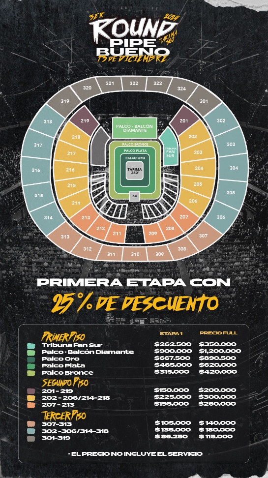 PIPE BUENO ANUNCIA EL "3ER ROUND"