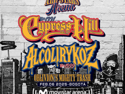 ALL STARS ARENA: CYPRESS HILL Y ALCOLIRYKOZ SE UNEN PARA UNA NOCHE INOLVIDABLE DE RAP EN BOGOTÁ.