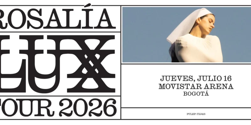 Rosalía llega a Bogotá con su 'Lux Tour 2026'