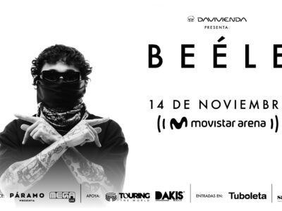 Beéle transmitirá en vivo y en directo su séptimo concierto en el Movistar Arena de Bogotá