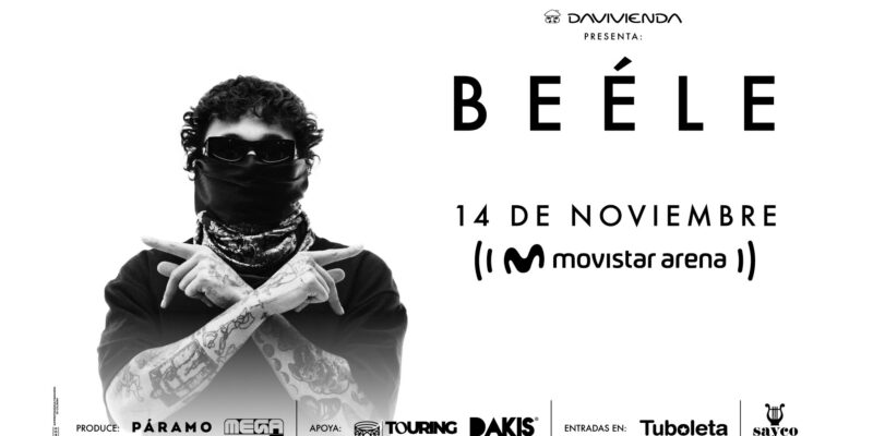 Beéle transmitirá en vivo y en directo su séptimo concierto en el Movistar Arena de Bogotá